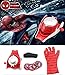 O3 Kids Toy Spider-Man Mask + Glove + Transmitter, Spider Man LED Luminous Mask Accessories Hero FX Glove, Homecoming Superhero Dress Up Costumes Webshooter Web Slinger Launcher Role Play Set Toy