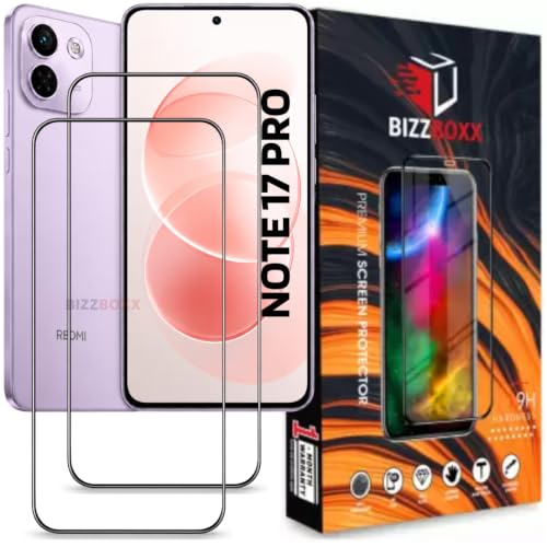 Image of Screen Guard For REDMI Note 17 PRO 5G Tempered Glass Screen Protector Guard - HD Clarity, Anti-Fingerprint Temper Guard (REDMI Note 17 PRO - 6.83 Inch) With Installation Kit - Pack of 2