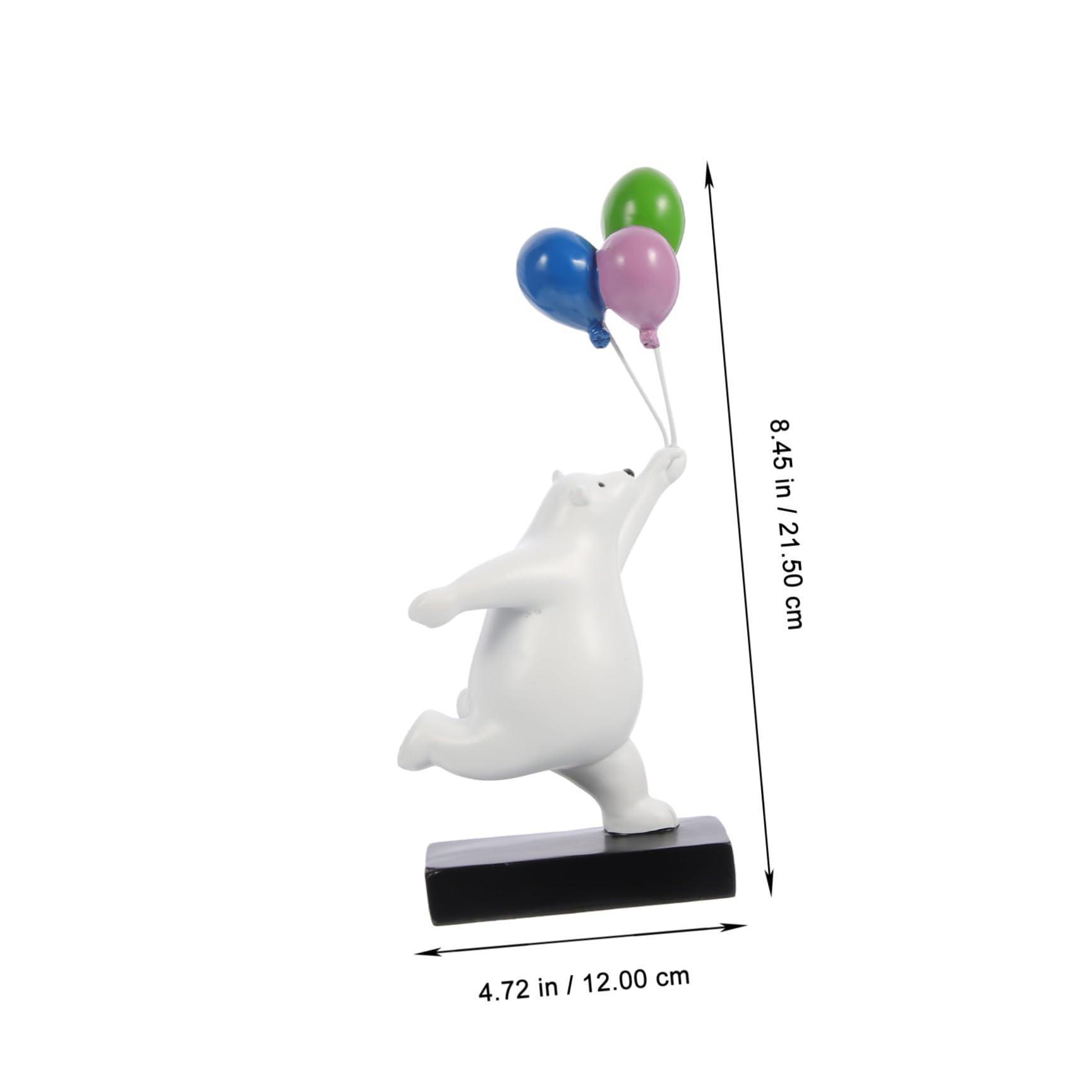 Veemoon Scultura come Ornamento Fotografico Orsetto in Resina per Decorazione da Tavolo Aspetto Vivid e Design Cartoon per Casa e Ufficio