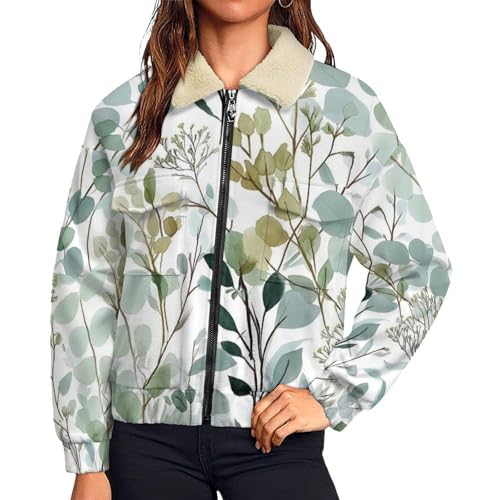Chaqueta de invierno forro polar para mujer abrigo de felpa con bolsillos y cremallera