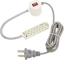 Luminária Lampada 20 Led Haste Flexível Maquina Costura