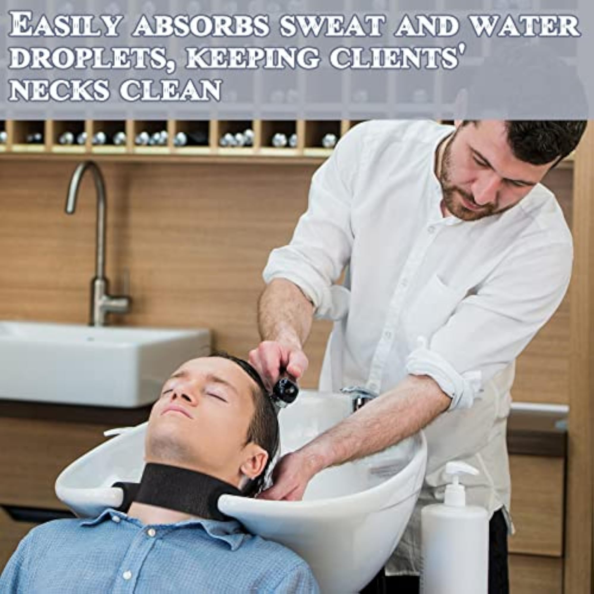 1000 Pieces Disposable Black Barber Neck Strips