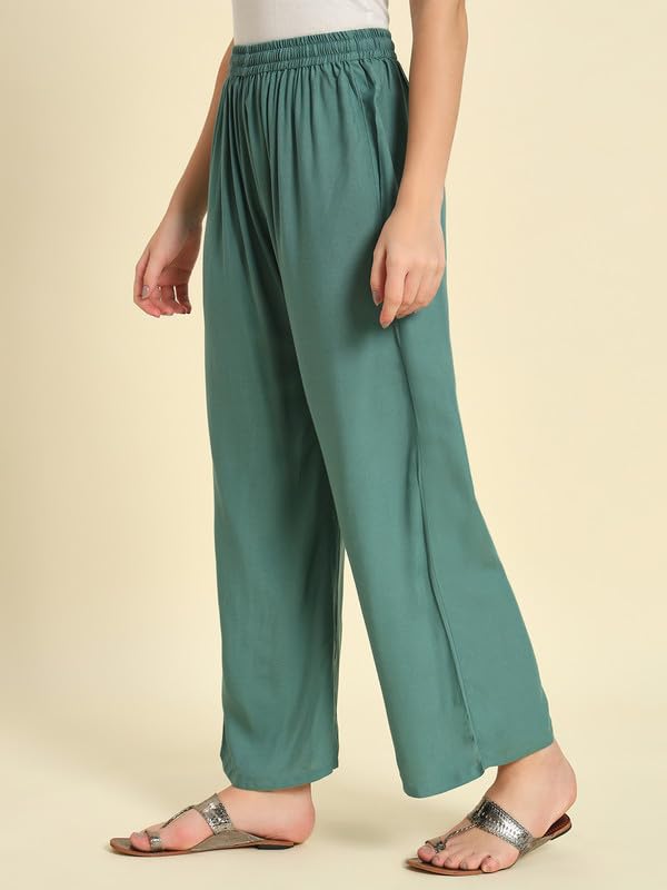 Image of Soft Colors Women Regular Fit Pocket Palazzo