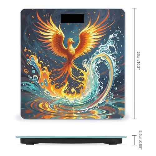 Báscula digital Fire and Water Phoenix con vidrio templado miniatura 2
