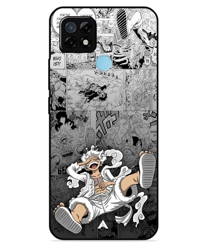Image of Premium Anime 2 Case for Realme C21Y (Glossy Finish) Soft-Touch Metal TPU Back Cover, Shockproof, Designer, Aesthetic Mobile Phone Case