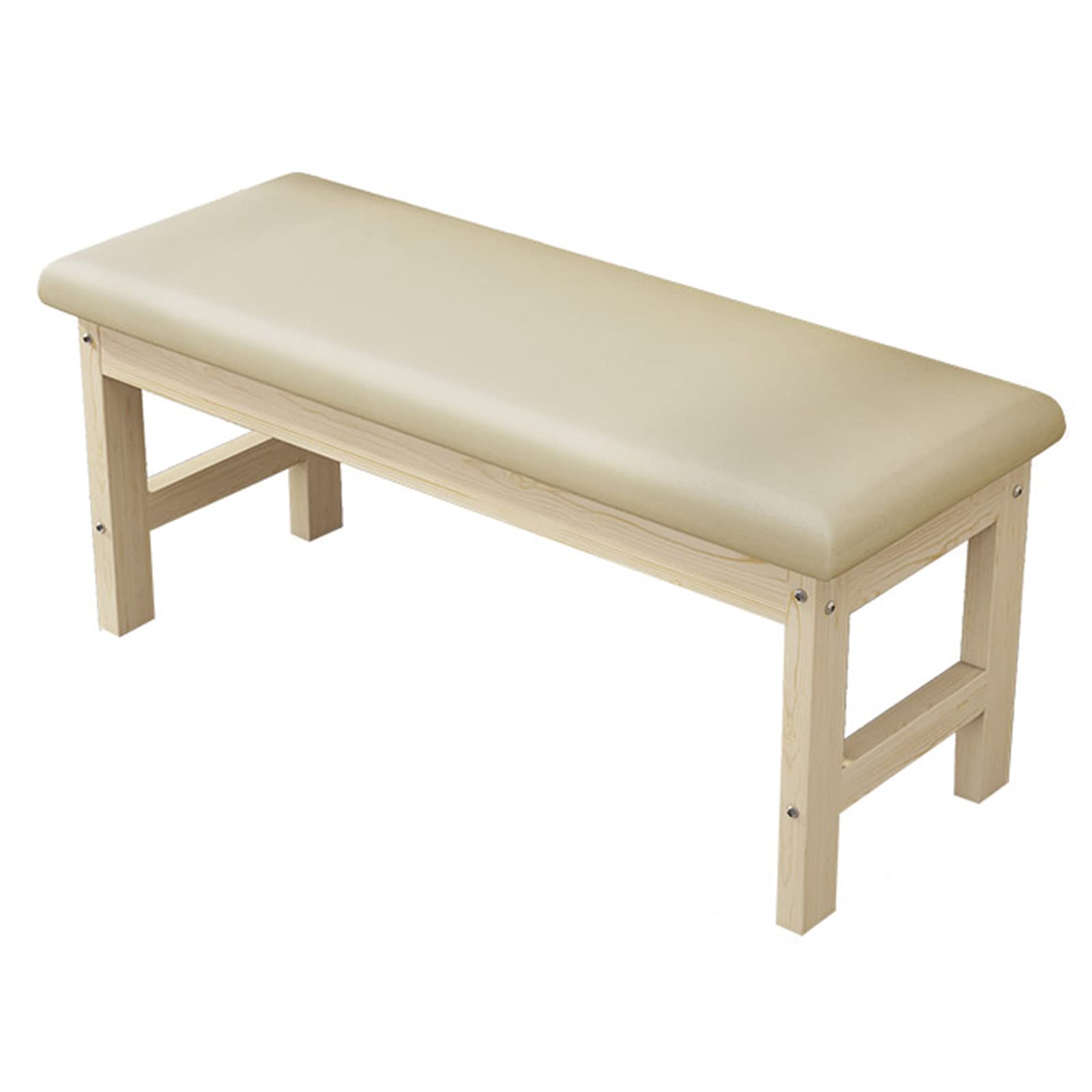 KHLMSRXJ Banco de Entrada tapizado de Cuero sintético, Taburete de tocador de Madera Maciza, Banco de Cama Vintage para Pasillo, Sala de Estar (100 x 30 x 45 cm (39 x 12 x 18), Madera)