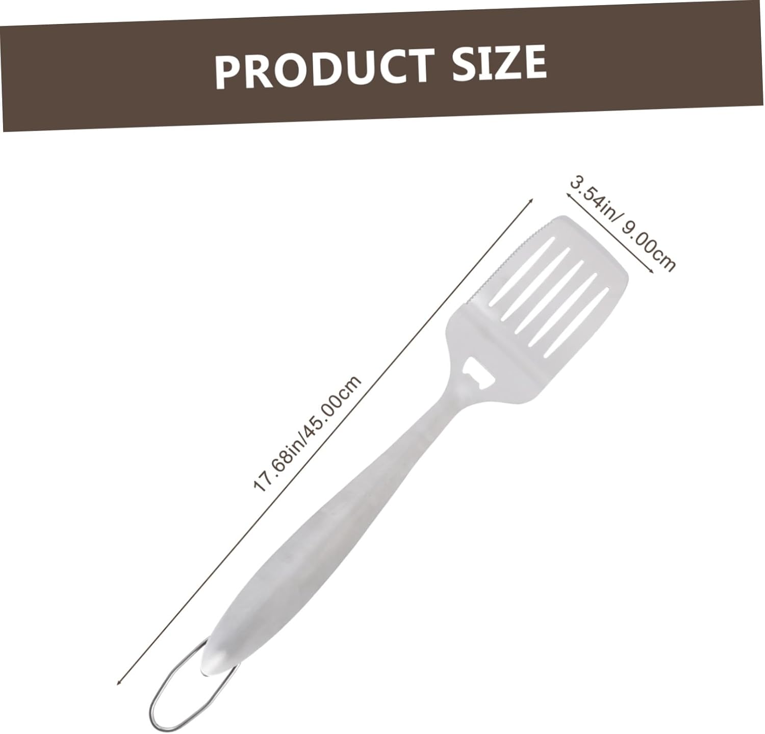 Lurrose 2Pcs Stainless Steel BBQ Tools Kit Heat-Resistant Outdoor Grilling Utensils for Camping and Barbecue Cooking Accessories