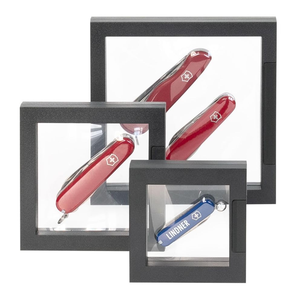 LINDNER Das Original Rama obiektowa Nimbus 150, wymiary wewnętrzne ramy 150 x 150 mm, czarna