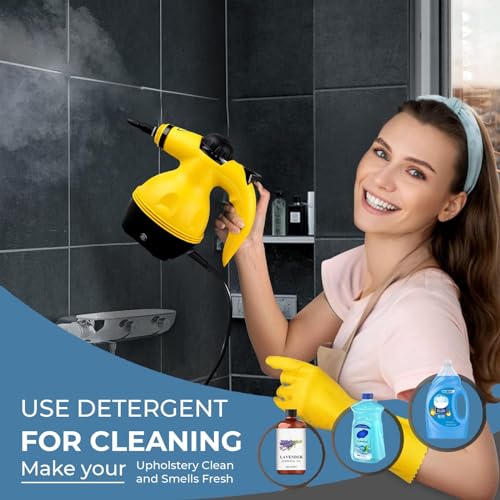 Image of BRONTIX Steam Cleaner for Home - Portable Handheld Steamer for Kitchen, Sofa, Furniture & Floor | Heavy Duty Deep Cleaning Steamer | High Power Steam Washer for Car | Steamer for Kitchen Cleaning