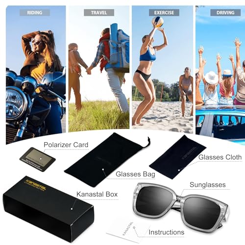 Image of KANASTAL Anti Blue Light Glasses for Women and Men | TR90 Frame,UV Protection,PC Lens,Lightweight,High Definition,Computer,Phone,Video Gaming,Television,Gaming,Screen