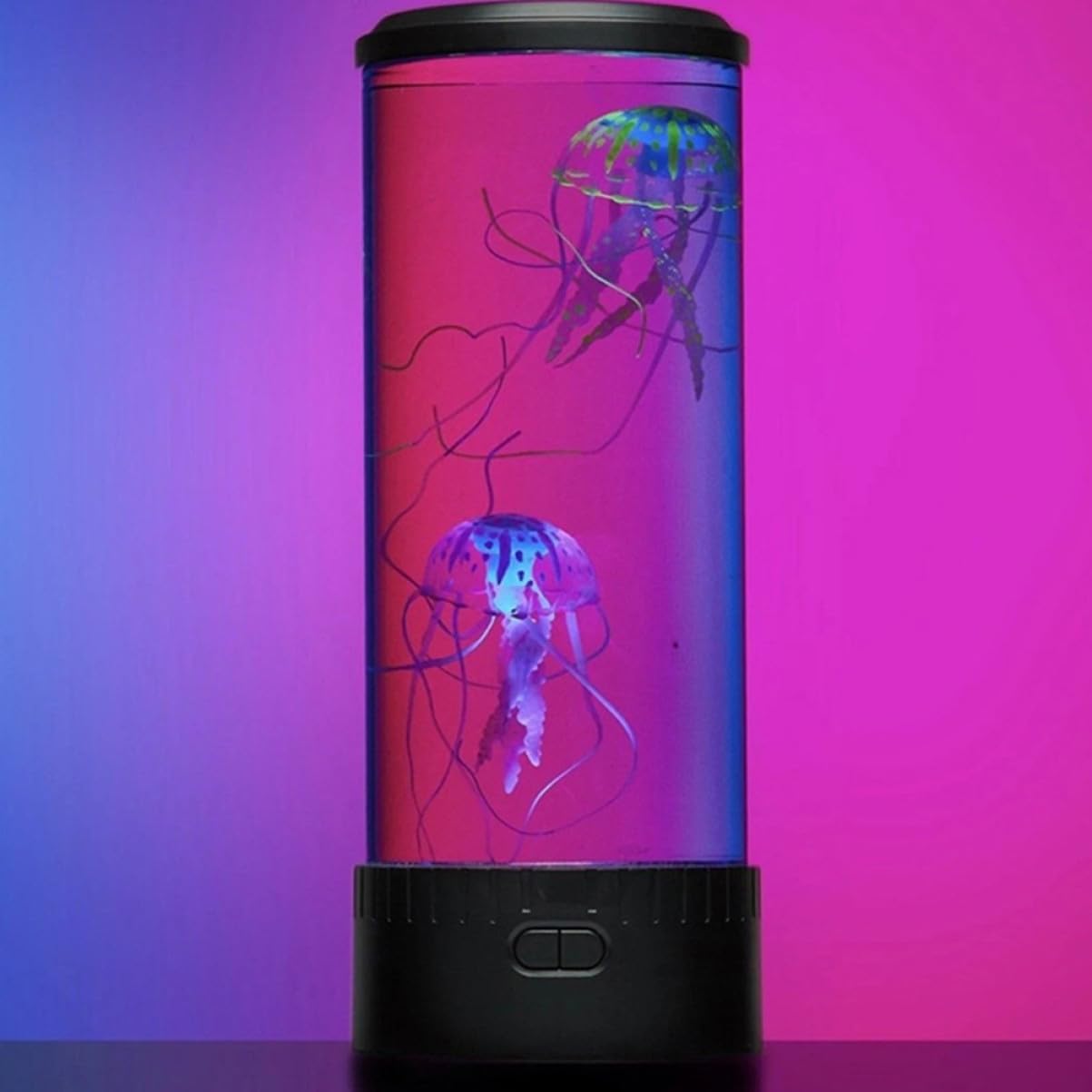Lámpara de Noche LED de Medusas para Dormitorio Luz Tersa y Decoración en Abs y Acrílico, Incluye Cable USB para Ambiente Relajante Hogar