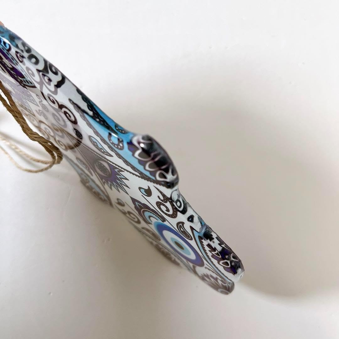 Amazon.co.jp: ファテマ ハムサ の手 壁掛け オーナメント 陶器 お守り