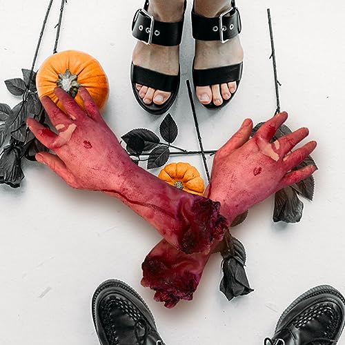 Decoración de Halloween de mano sangrienta y extremidades rotas de terror 6