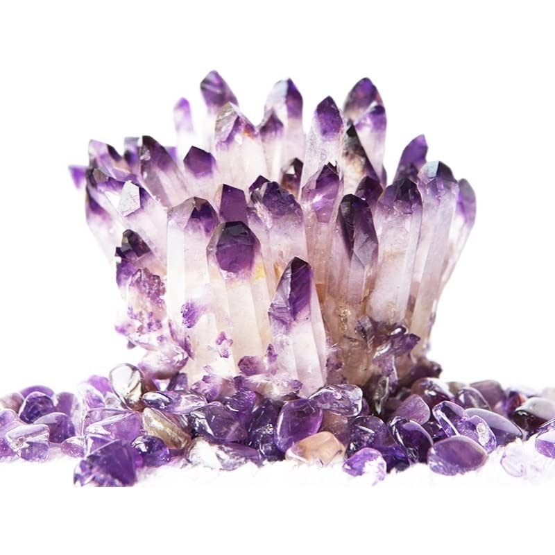 Pierre de Cristal Améthyste Naturelle 1000g | Quartz pour Décoration d'Intérieur - 5