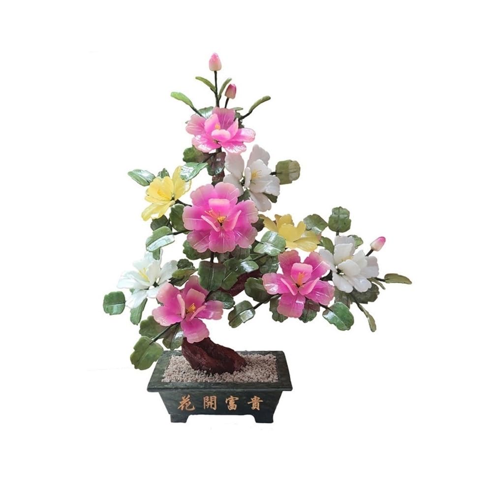 CHENGAIJIAN Artificial Bonsai Tree, Chinese Bonsai Indoor Potted Jade for Home Office Desk