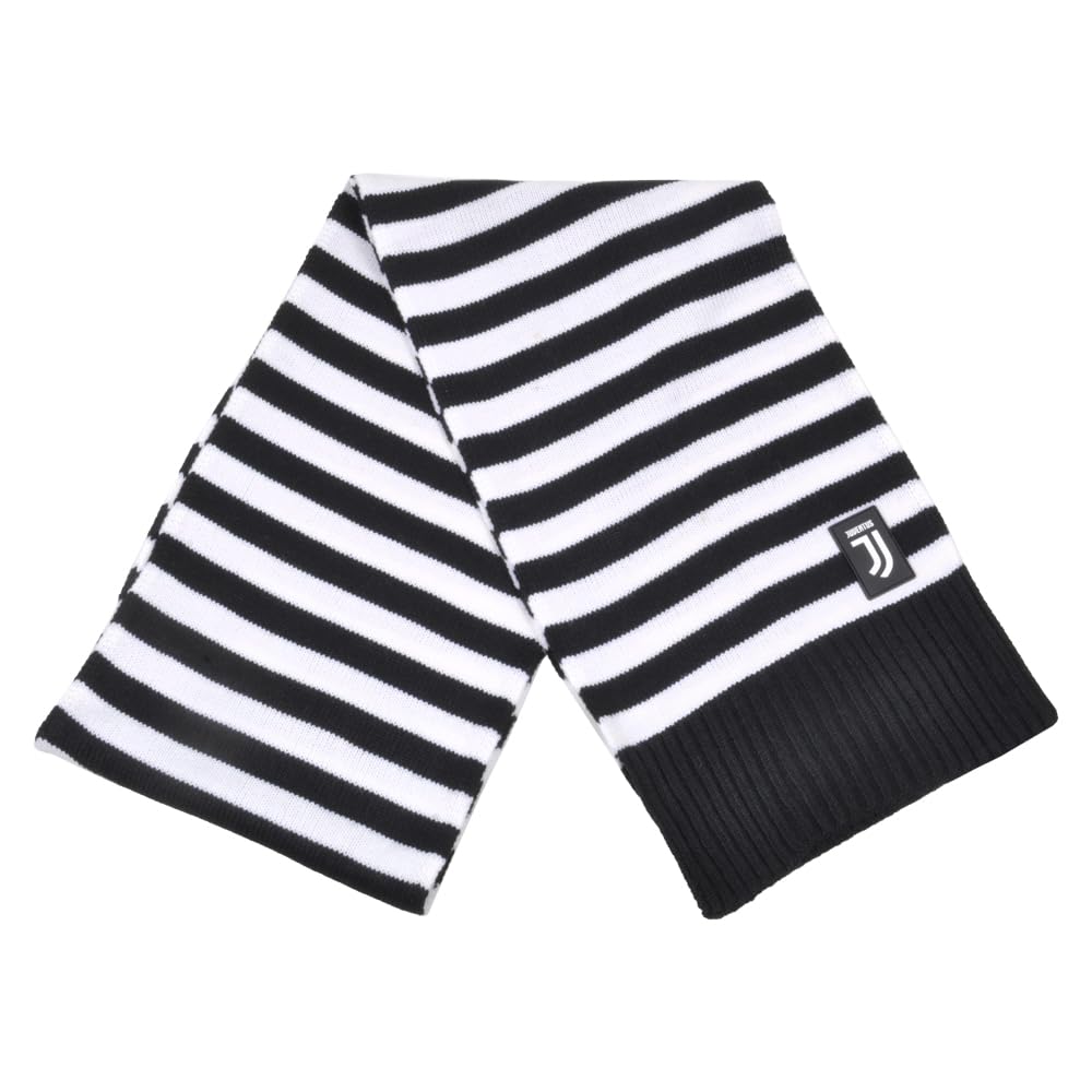 Imma Sciarpa Calcio Juve Righe 25X80 Nero Bianco TU