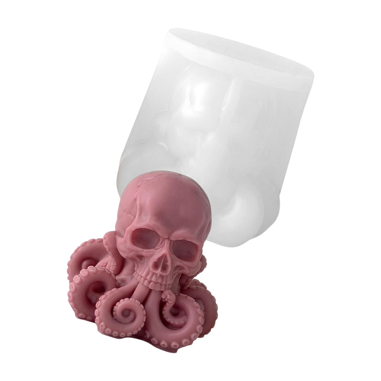 LUJIAXI Flexible Skull Octopuses Silicone for Making Unique Halloween Decoration and Gift Silicone
