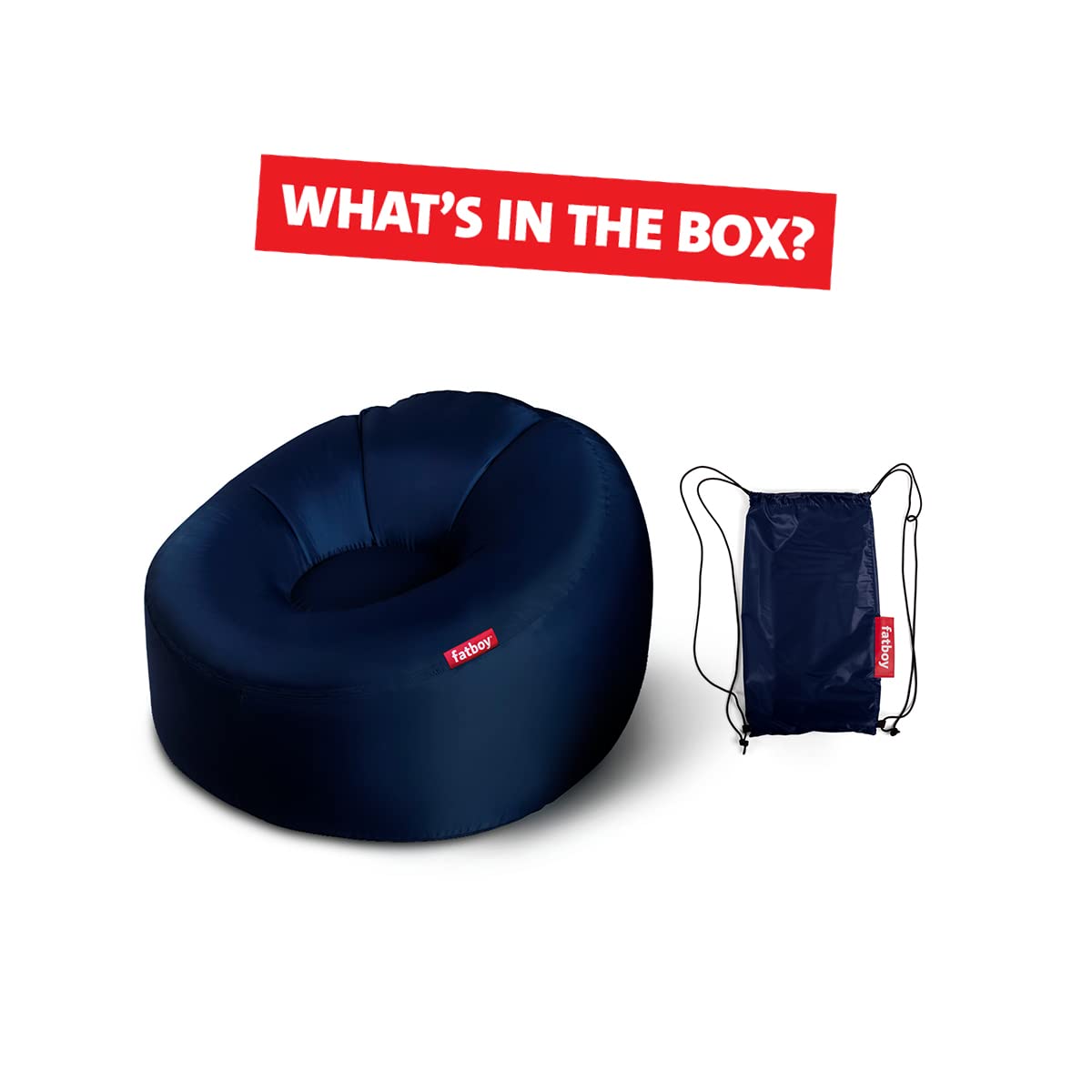 ファットボーイ x ロンシャンのインフレータブルアームチェアGlamping