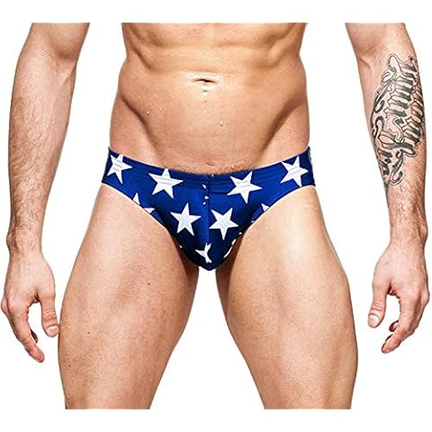 Men's USA Flag Bikini Swimsuit by Gary Majdell Sport Cover