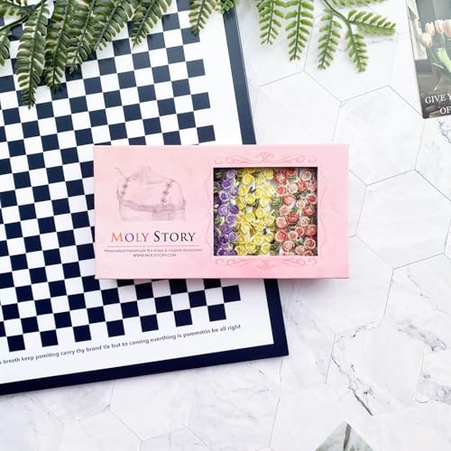 Removable Invisible Floral Bra Straps,Decorative Bra Straps Replacement,Shoulder Straps for Women Tops Dress,5 Pairs Pack2