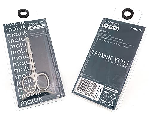Cuticle Scissors Professional Maluk Medium - Thumbnail 6