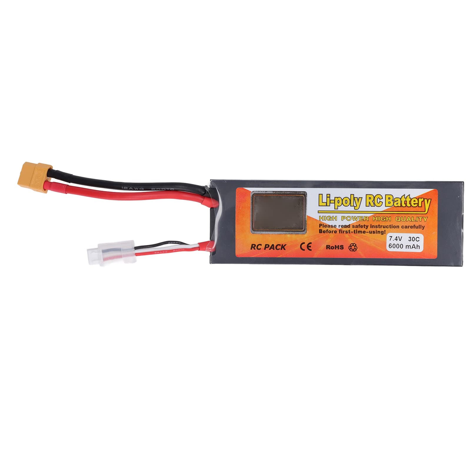 Batteria Lipo RC 7.4V 6000mAh 30C Alimentatore a spina 2S1P XT60 ad alte prestazioni per RC Racing Car Quadcopter FPV Drone