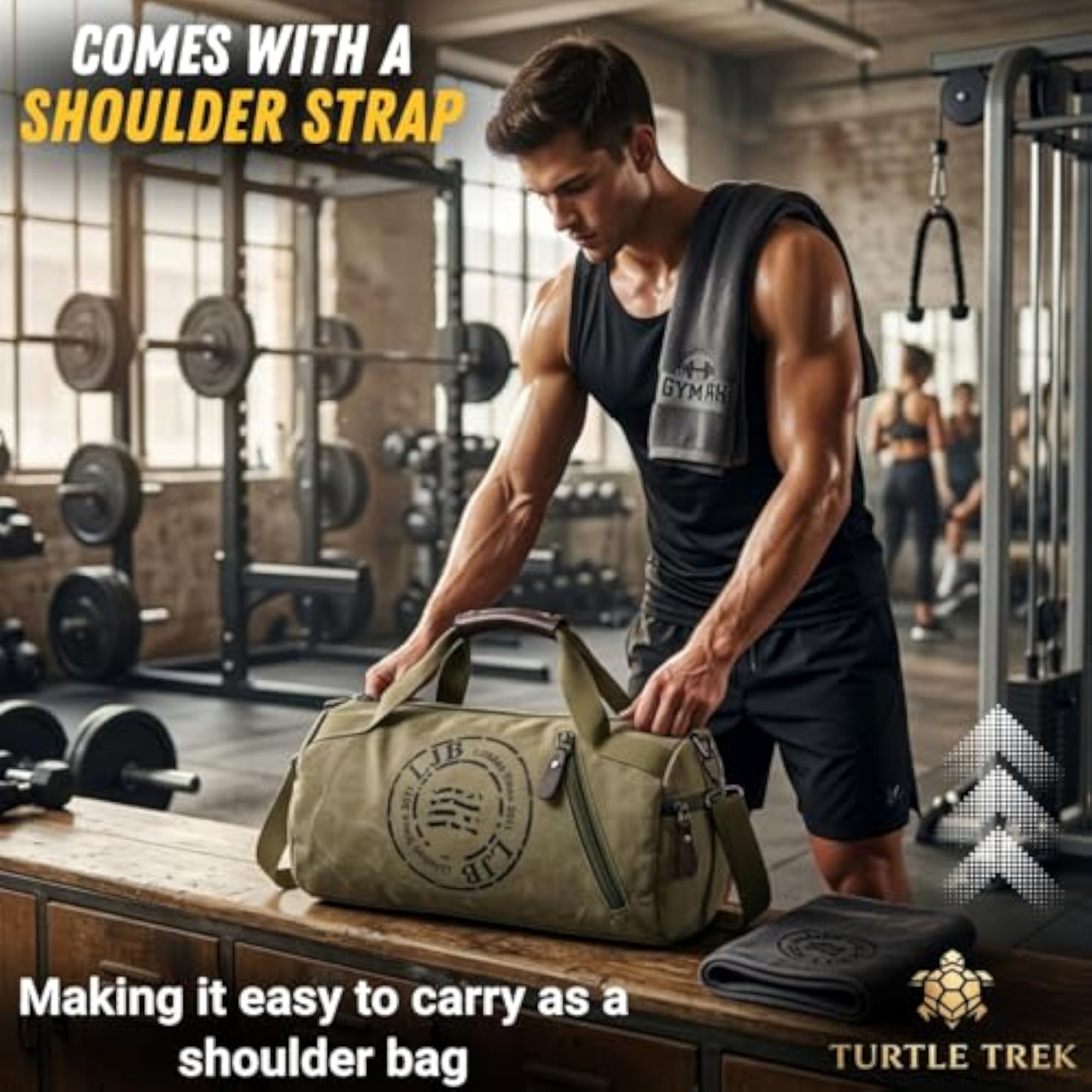 Multipurpose Canvas Bag for Gym, Sports, Travel