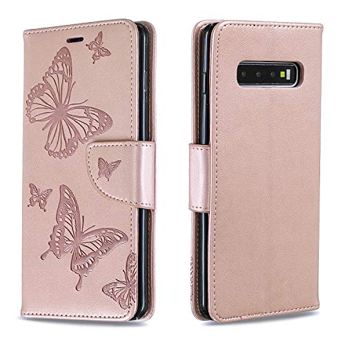 Galaxy S10 Case, Galaxy S10 Wallet Case, Dooge Premium PU Leather Magnetic Folio
