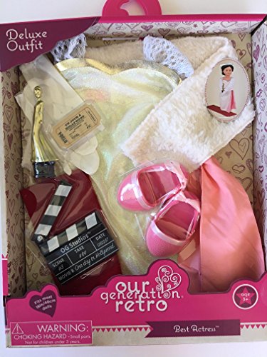 NEW! Our Generation Retro Best Actress Deluxe outfit for most 18 Dolls