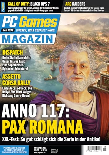 PC Games Magazin 1/2026 'Anno 117: Pax Romana'