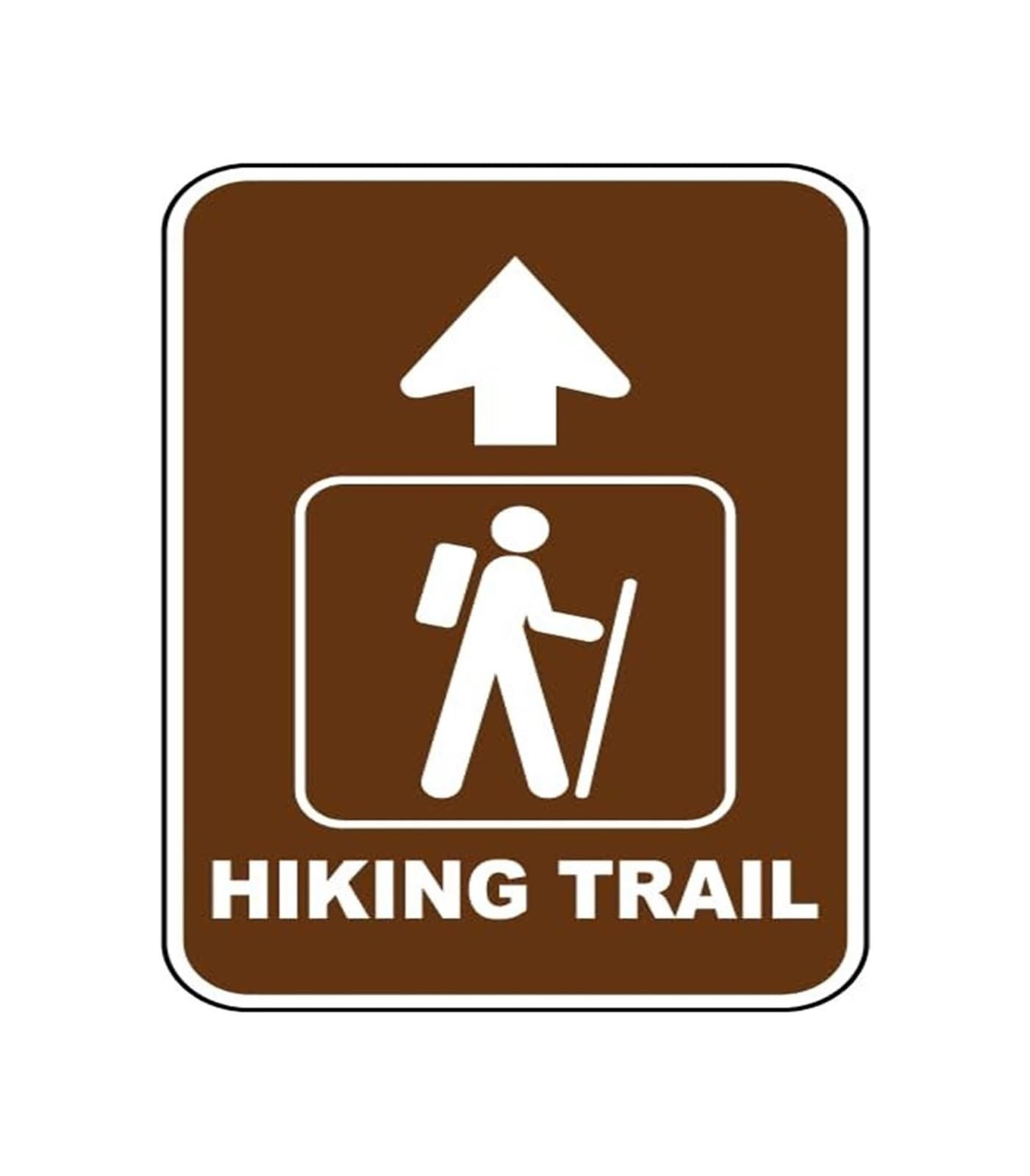 PKNVKZIDK Trail Sign Vintage Aluminum Wall Decor for Cabin Garage Home Office Rustic Tin Sign with Hiking Mountain Theme Outdoor Enthusiast Gift (8 X 12 inch)