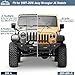 Hooke Road JK Aluminum Front Rear Inner Fender Liners for 2007-2018 Jeep Wrangler JK 2/4 Doors, Splash Mud Guard Wheel Well Liner Covers - 4PCS Set