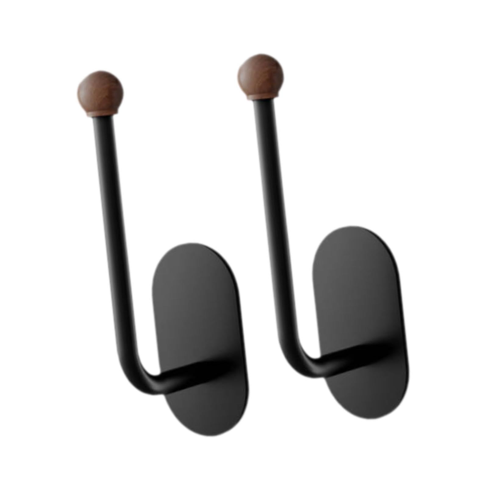 MagiDeal 2 Pieces Boxing Glove Wall Hooks Wall Mount Stand for Boxing Equipment Compact Storage Rack Display Stand, Black