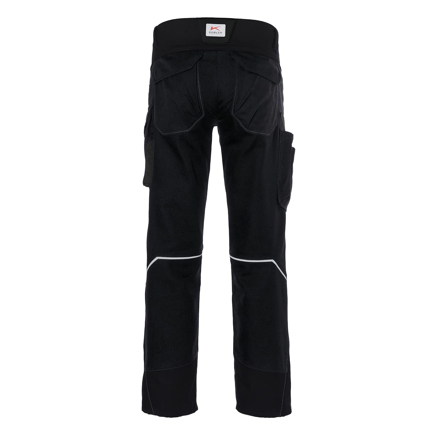 KÜBLER BODYFORCE Arbeitshose 2225 – Stretch-Arbeitshose mit Cordura-Kniepolstertaschen, Werkzeugtaschen & Reflex-Elementen