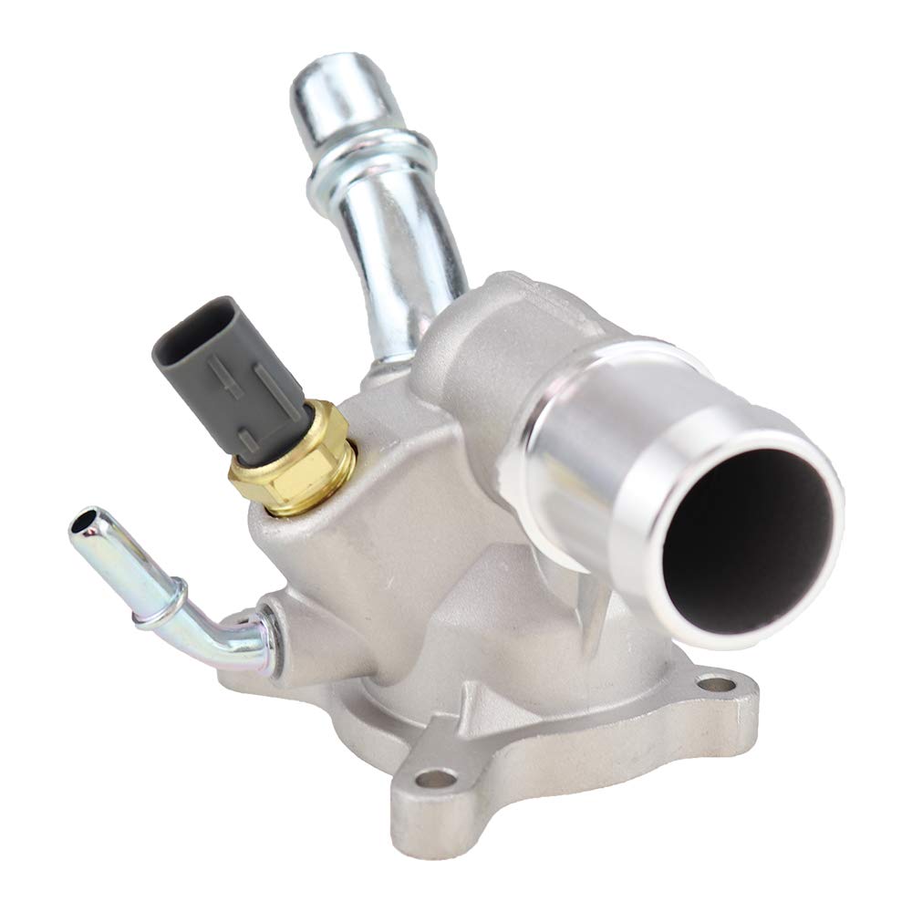Aluminium Engine Thermostat Housing Coolant Fit for Dodge Dart 2012-2016 Jeep Cherokee 2014-2020 Jeep Renegade 2015-2020 Chrysler 200 2015-2016 Ram Promaster City 2015-2020 Jeep Compass 5047861AC