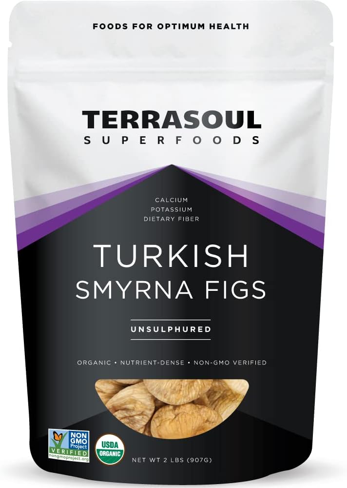 Terrasoul Superfoods Organic Smyrna Turkish Figs, 2 Lbs