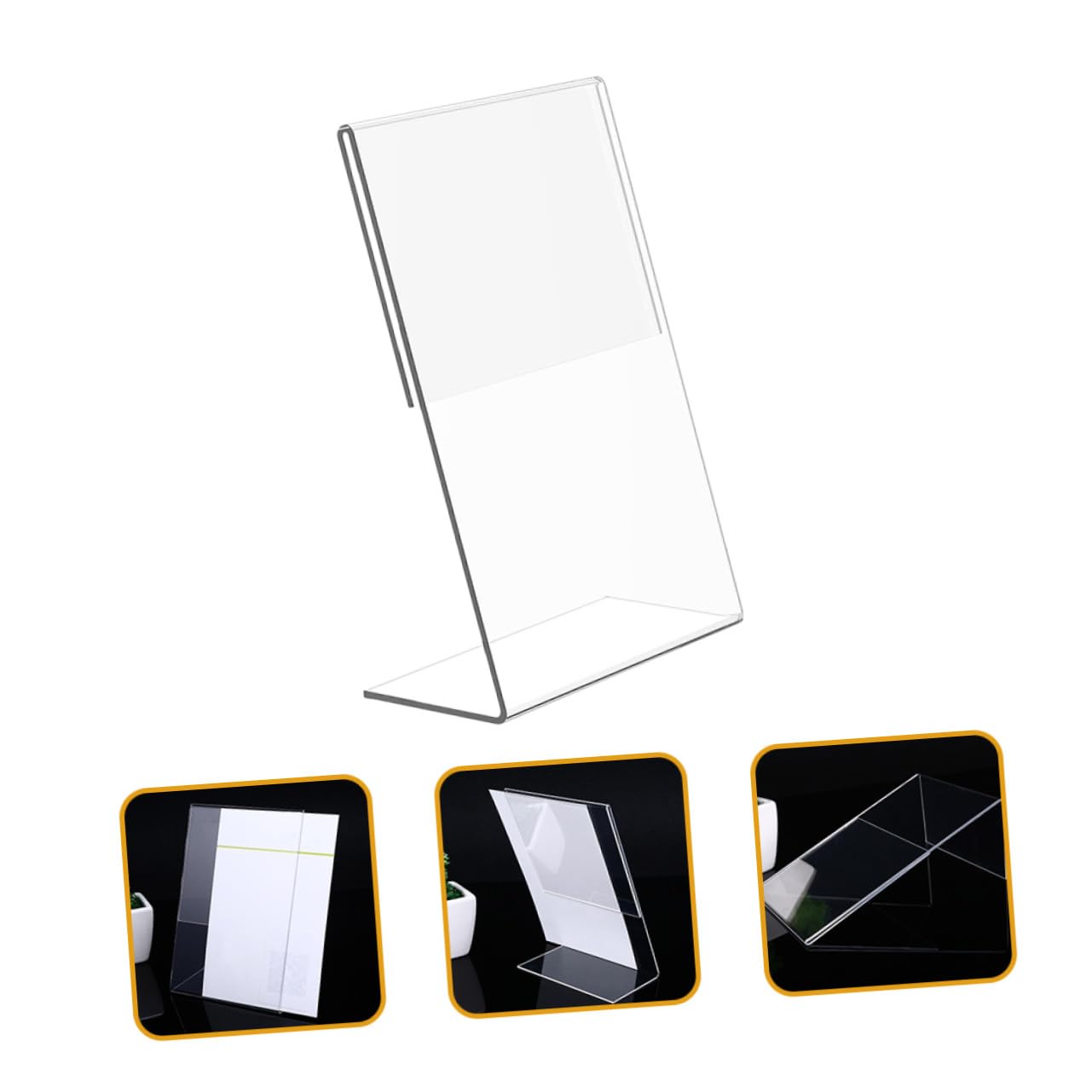 VALICLUD 12 pezzi Porta Cartelli da Tavolo in Acrilico Trasparente Supporto Segnaposto per Matrimonio Espositore Menu e Foto per Ristorante e