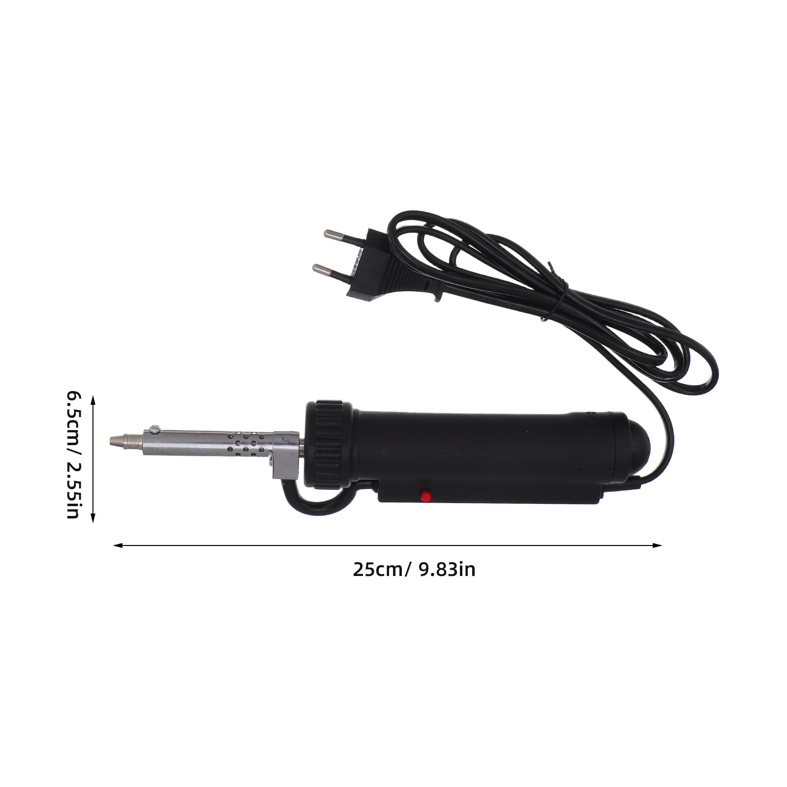 jojofuny Bomba desoldadora automática con ventosa para soldar, herramienta eléctrica portátil para reparación de desoldadura y eliminación de soldadura, ideal para bricolaje con enchufe europeo.