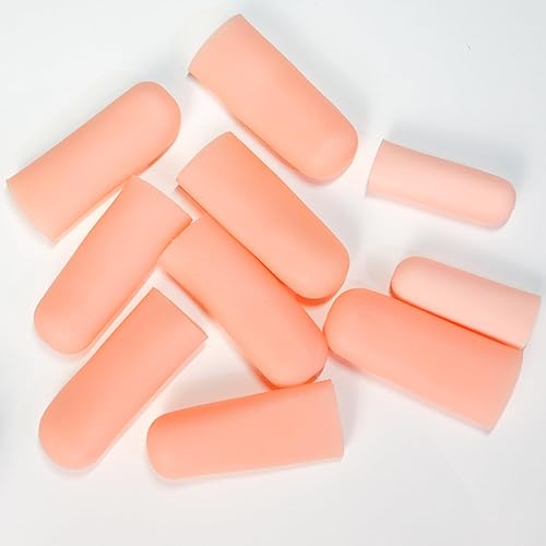 Miniatura 8 de JKcare Cunas grandes para dedos, paquete de 10 fundas de silicona para dedos de gatillo y artritis, protectores de dedos para dedos agrietados,