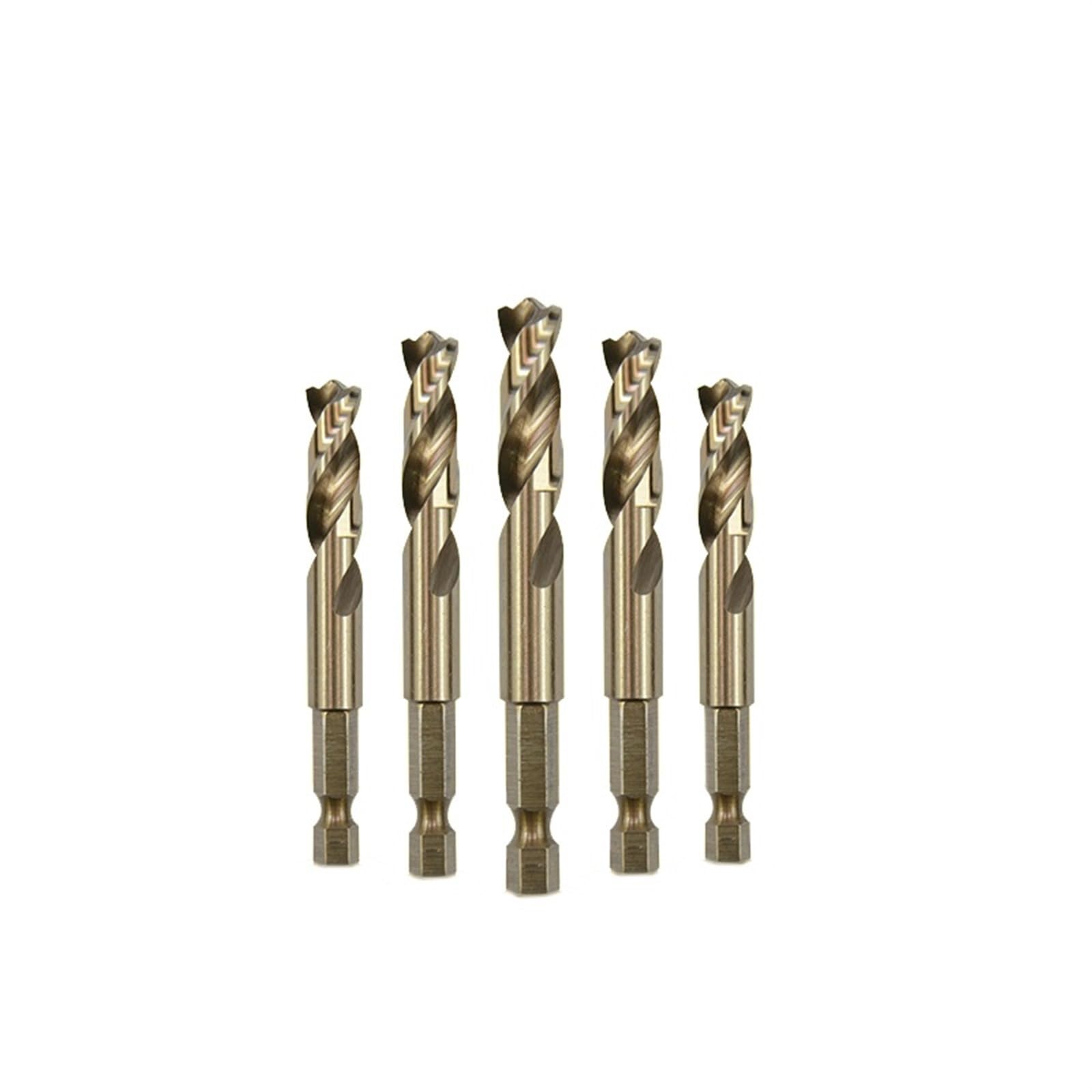 10 sztuk 2mm-13mm M35 HSSCO Kobaltowe wiertła HSS Twist Hex Quick Change Wiertło do stali nierdzewnej (6 mm 10 sztuk)