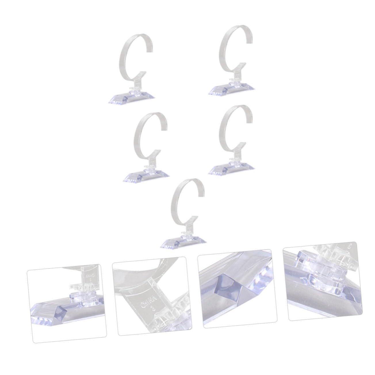 TOVINANNA 2sets Watch Display Rack Watch Holder Rack for Display Holder Stand Stands 5pcs*2