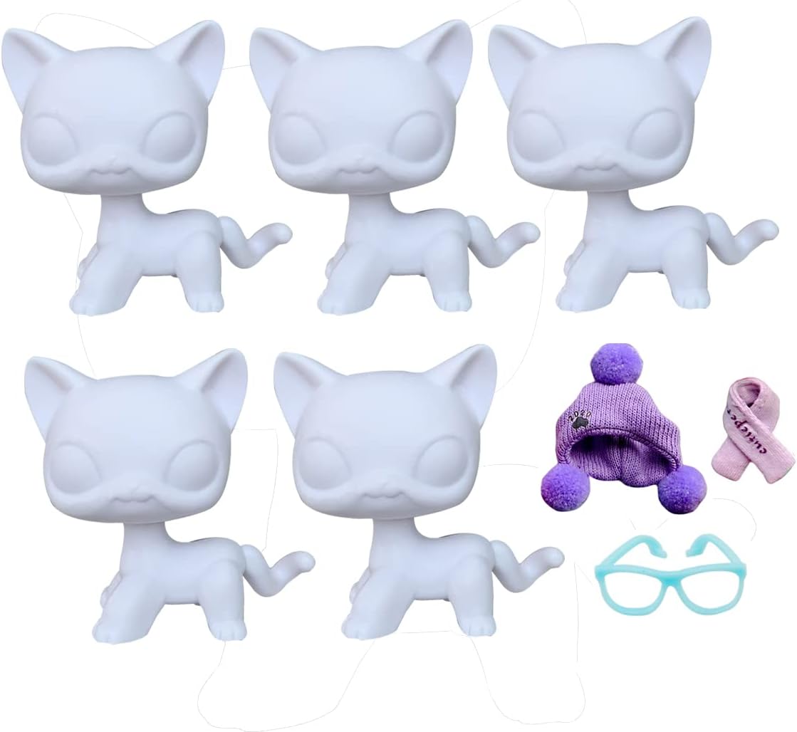 Custom lps White Bases, 5pcs DIY lps White Molds for Design