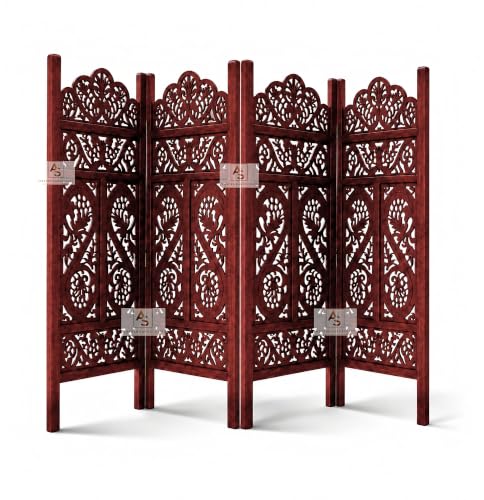 Image of Partition for Living Room,Divider,Partition Wall Divider Screen Separator, Wall Panel Divider for Hall | Bedroom |Office | Puja Room | Restaurant S Design (4 Feet 4 Panel)