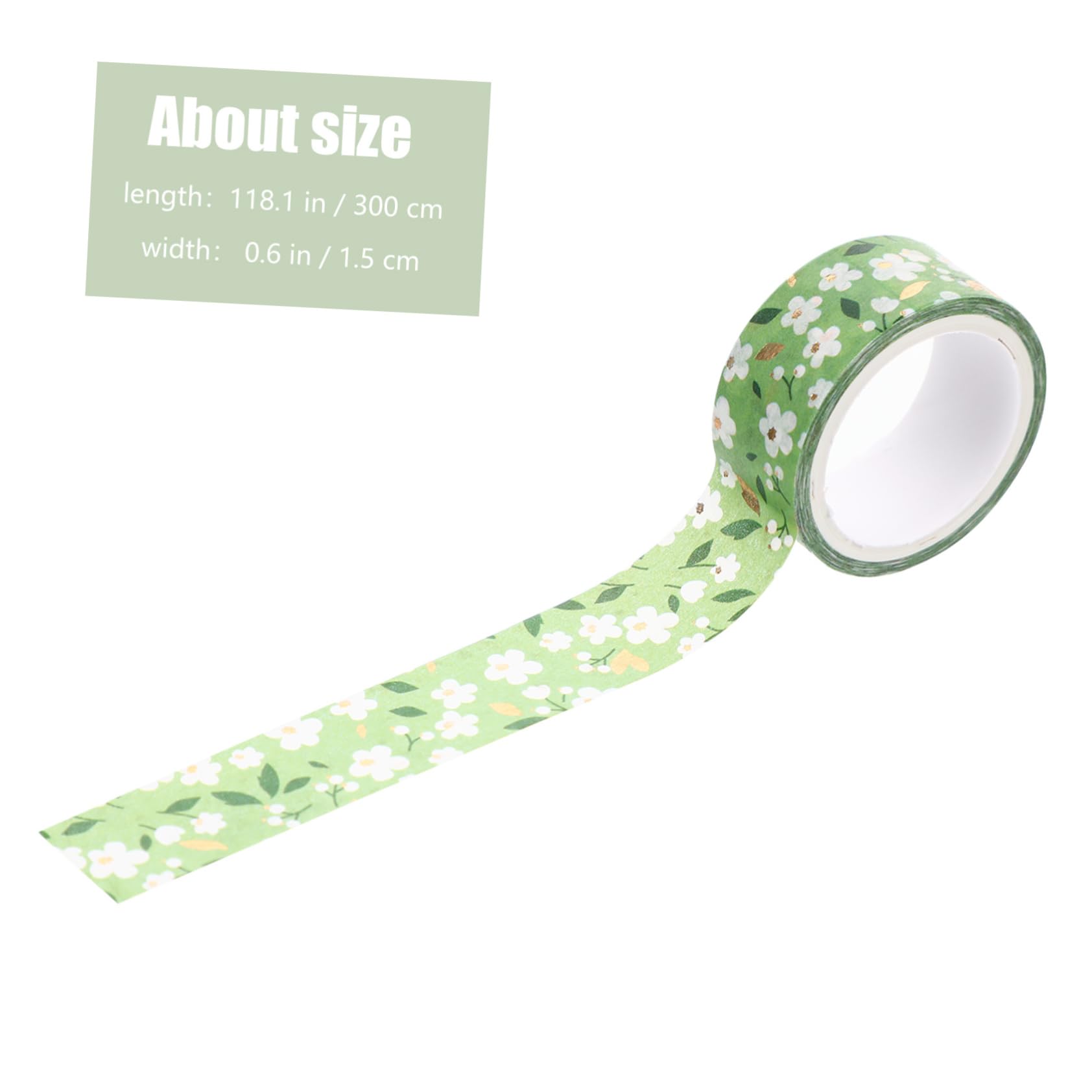 Lurrose 3 Set Di Nastri Floreali Decorativi Washi Paper Tape Per Scrapbooking Diario Quaderno Decorazione 12 * 3