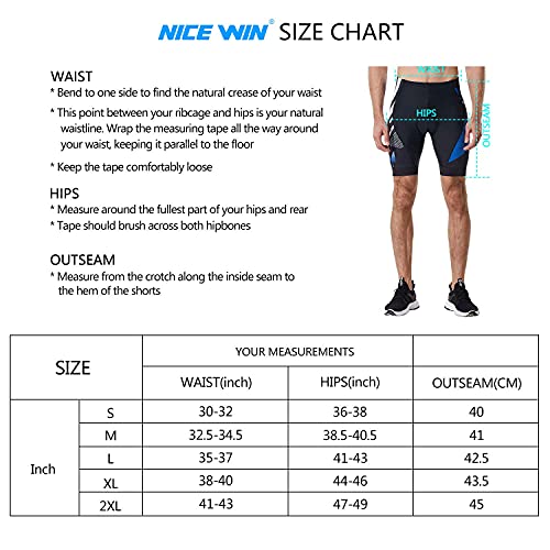 NICEWIN Men’s Cycling Shorts Motorcycle Bike Riding Tights 3D Padded Quick-Dry Half Pants - Image 6