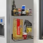 Bruda 2 Pack Large Magnetic Shelves Spice Rack Organizer - Image 2