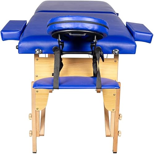 Miniatura 3 de Mesa de masaje plegable de 84 pulgadas, 2 unidades, cama de masaje portátil, cama de spa, de piel sintética, altura ajustable, mesa de masaje