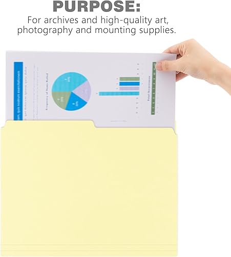 Vista 3 de Lineco Carpetas de archivos de tamaño legal de archivo. Organiza documentos importantes, impresiones y fotos. 9.5 x 14.75 pulgadas con pestaña