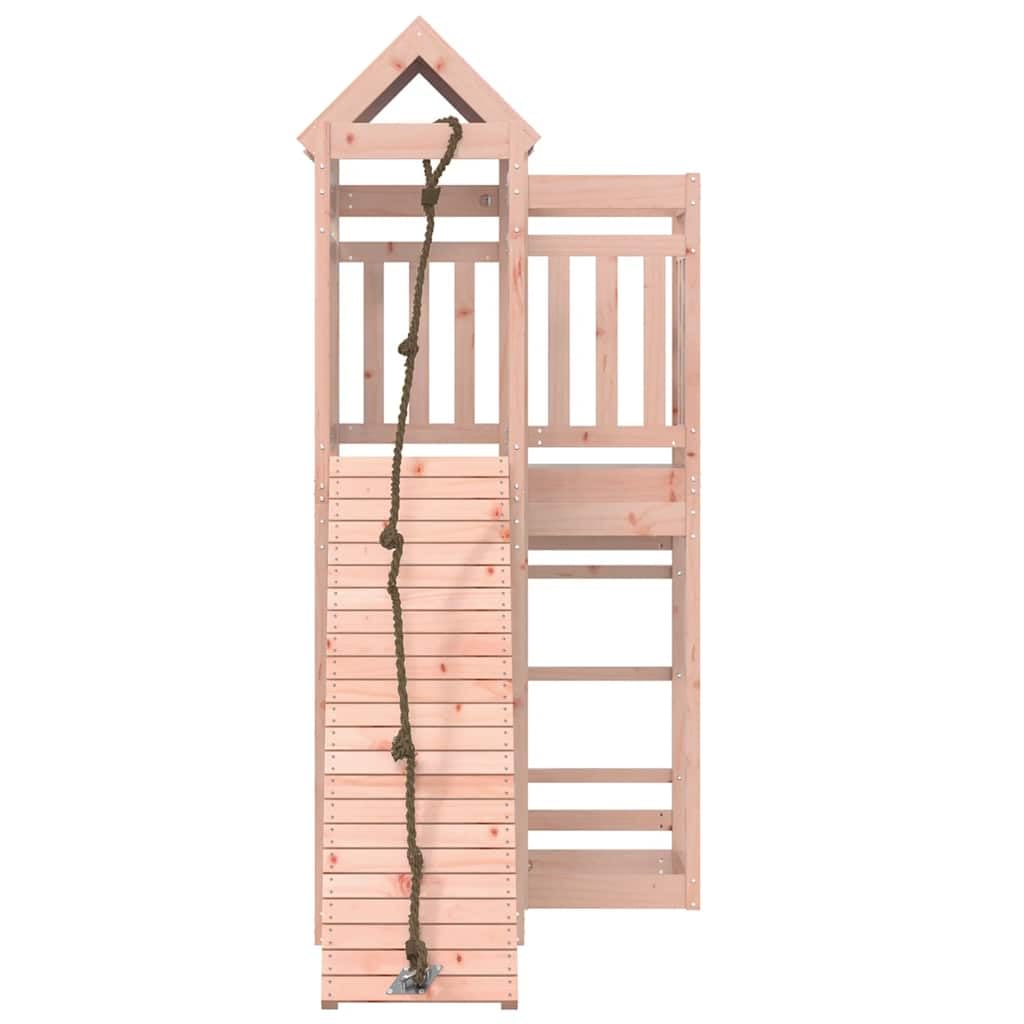 Torre da gioco in legno massiccio Douglas con piattaforma da 118 cm, rampa