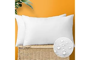OTOSTAR Premium Outdoor Lumbar Pillow Inserts - Water Resistant Throw Pillows Stuffer